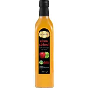 Hanzade Bitkisel Elma Sirkesi 500 ml Doğal Fermantasyon Içilebilir Katkısız