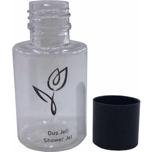 Duş Jeli Yazılı Boş Şişe Standart Otel Tipi 30 ml Silindir Şişe Tek Kullanımlık Kullan At