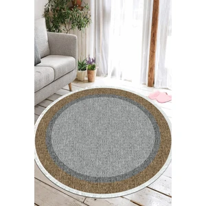 Napoli Home Çerçeveli Dijital Baskılı Kaymaz Yıkanabilir Yuvarlak Salon Halısı ve Mutfak Halısı NHY-HT-230