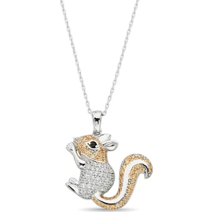 Argentum Concept 18k Altın Kaplamalı 925 Ayar Gümüş Sincap Kolye - 23172702