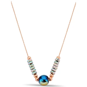 Argentum Concept Renkli Hematit Taşlı Toplu 925 Ayar Gümüş Kolye - N170101