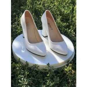 Kafkaslar 9 Cm. Kalın Topuklu Bayan Stiletto Ayakkabı