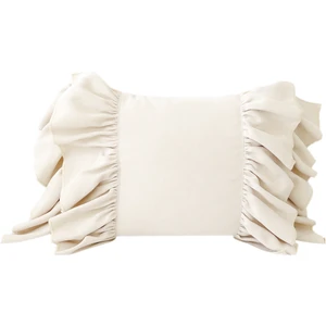 Ritmo Home Fırfırlı Vintage Bohem Kırlent Kılıfı Krem