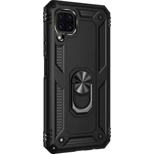 Piyasa Sepeti Huawei P40 Lite Yüzüklü Tank Kılıf Siyah