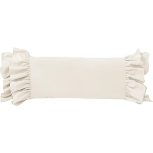 Ritmo Home Fırfırlı Vintage İskandinav Uzun 40X100 Kırlent Yastık (Içi Dolgulu) Krem
