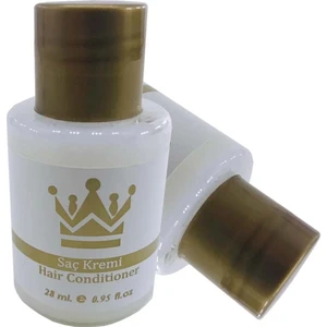 Saç Kremi Etiketli Standart Otel Tipi Mini 30 ml Silindir  Şişe Tek Kullanımlık Kullan At
