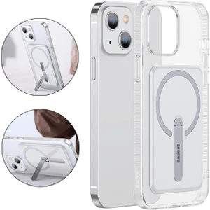 iPhone 13 6.1inç Manyetik Magsafe Standlı Silikon Kılıf