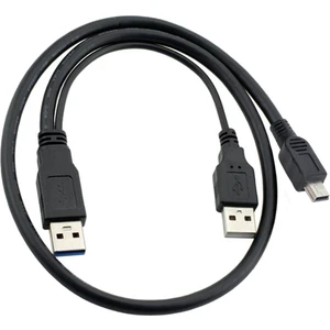 Mini USB Y Kablo 5 Pin Harici HDD Kablosu USB 2.0 5pin Mini Y Kablo