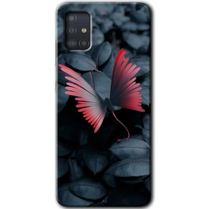 Bera Aksesuar Samsung Galaxy A51 Kılıf Hd Desen Baskılı Arka Kapak - Dark Butterfly