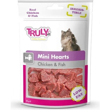 Truly Kedi Ödül Mini Hearts Tavuk Balık