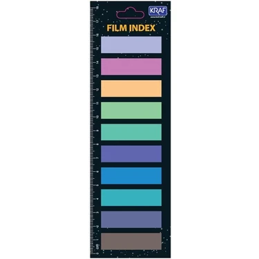 Tahtakalehobi Kraf Index Film (Pp) 13X44 mm 10 Renk x 20 Yp