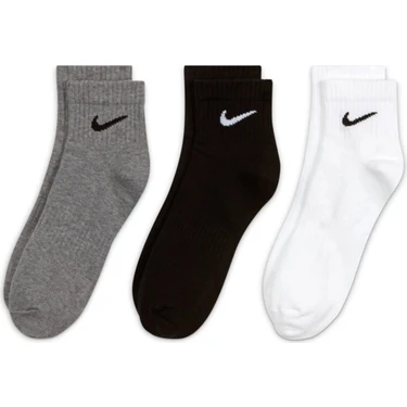 Nike SX7677-964 Everyday Lightweight Training (3 Pairs) Unisex Spor