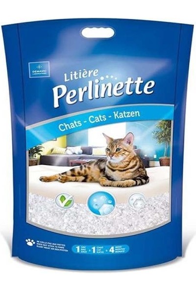 Perlinette Cat Irregular Kalın Taneli Silica Kedi Kumu 1.8 kg 4.4 Lt