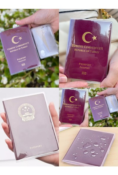 Gempo 10 Adet Pasaport Kılıfı Premium Pvc Pasaport Kabı Üniversal Model