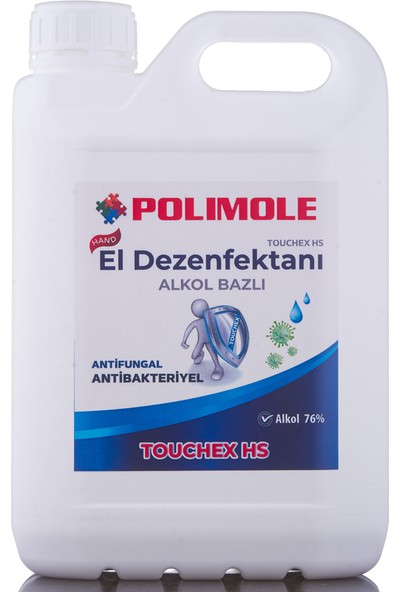 Polimole Touchex Hs Sıvı El Dezenfektanı 5 lt