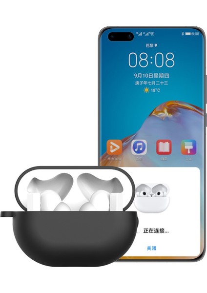 Huawei Buds Pro İçin Kulaklık Silikon Koruyucu Kılıf, Tip: Toka Siyah (Yurt Dışından)