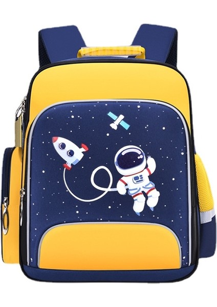 İlkokul Öğrencileri İçin 1-6. Sınıf Karikatür Astronot Okul Çantası (Yurt Dışından)