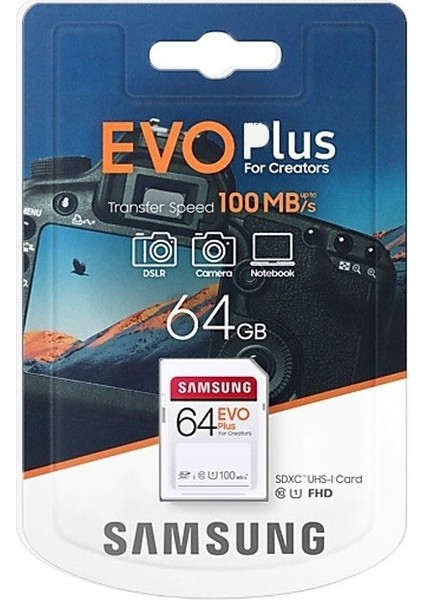 Evo Plus U1 C10 Yüksek Hızlı Sd Hafıza Kartı, Kapasite: 64GB (Yurt Dışından)