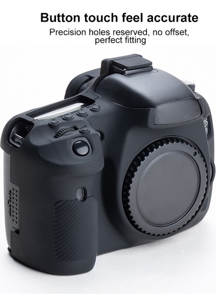 Eos 7d Için Yumuşak Silikon Koruyucu Kılıf - Siyah (Yurt Dışından)