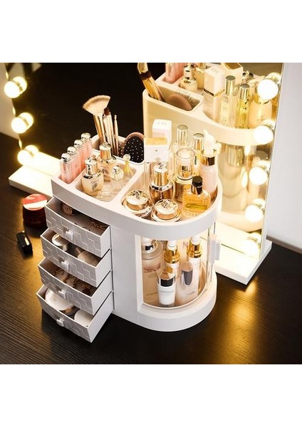 Soyunma Masası 4 Çekmece Makyaj Tutucu Saklama Kutusu (Yurt Dışından) fiyatları