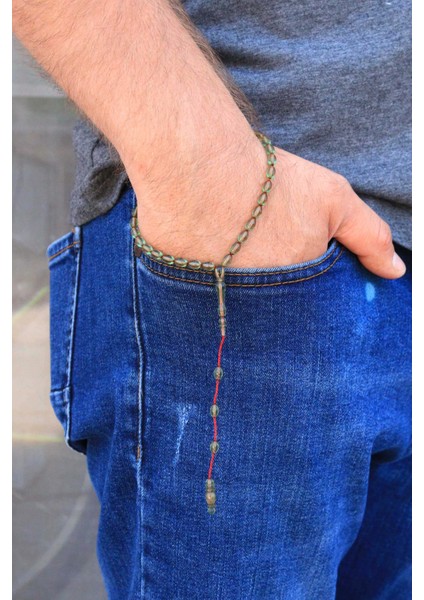 Özel Sistemli Şeffaf Yeşil Ateş Kehribar Tesbih 201020991 fırsatları