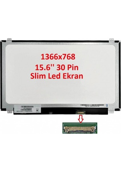 Asus X540U LCD Ekran - Panel (15.6" Slim 30 Pin Parlak)