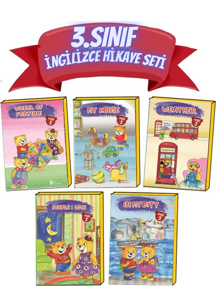 Ata Yayıncılık  3.Sınıf  İngilizce  Hikaye Seti