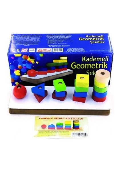 Ahşap Kademeli Geometrik Şekiller