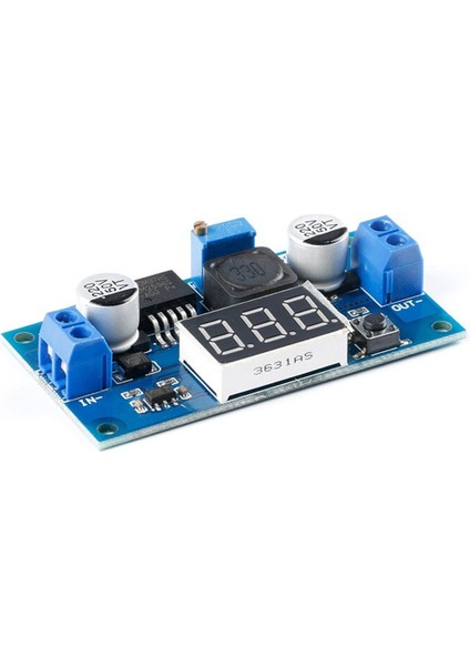 Voltmetreli LM2596S Ayarlanabilir Dc-Dc Voltaj Regülatörü