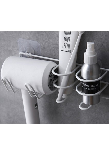 Ev Punch- Razor Saç Kurutma Makinesi Raf Banyo Duvar Asılı Raf Paslanmaz Çelik Depolama Raf YL093 (Yurt Dışından)