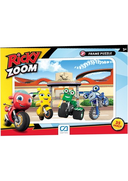 Ricky Zoom 35 Parça Frame Puzzle Yapboz Riki Zum