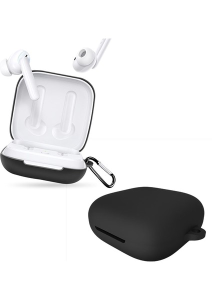 Oppo Enco W51 Siyah Için Silikon Koruyucu Kılıf (Yurt Dışından)