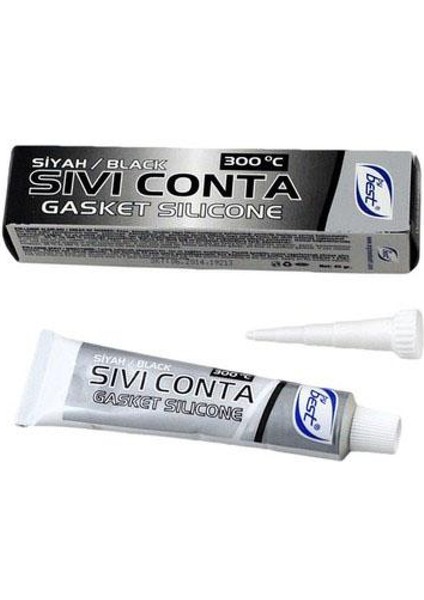 By Best Isıya Dayanıklı Sıvı Conta, Silikon [siyah] 45 gr