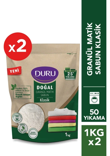 Granül Matik Sabun Klasik 1 kg x 2 Adet