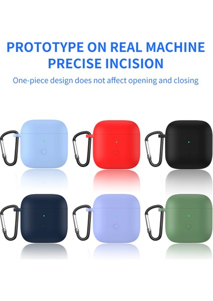 Redmi Buds3 Matcha Green Için Sıvı Silikon Tek Parçalı Kulaklık Kılıfı (Yurt Dışından)