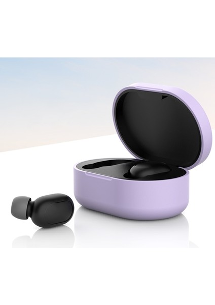 Redmi Airdots Light Mor Için Bluetooth Kulaklık Silikon Kılıf (Yurt Dışından)
