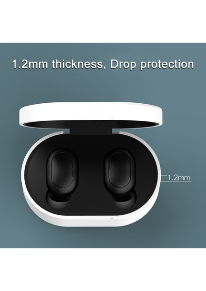 Redmi Airdots Black Için Bluetooth Kulaklık Silikon Kılıf (Yurt Dışından)