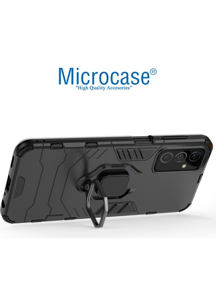 Samsung Galaxy F23 Batman Serisi Yüzük Standlı Armor Kılıf - Siyah fırsatları