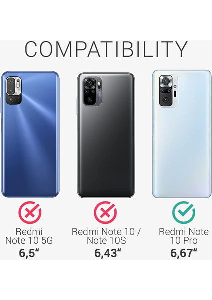 MTK Moveteck Xiaomi Redmi Note 10 Pro Uyumlu Kılıf Kamera Lens Korumalı Kartvizitli Ince Silikon Kapak Renkli Soft Mat Yeni Tasarım