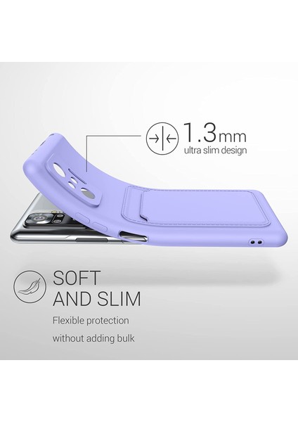 MTK Moveteck Xiaomi Redmi Note 10 Pro Uyumlu Kılıf Kamera Lens Korumalı Kartvizitli Ince Silikon Kapak Renkli Soft Mat Yeni Tasarım