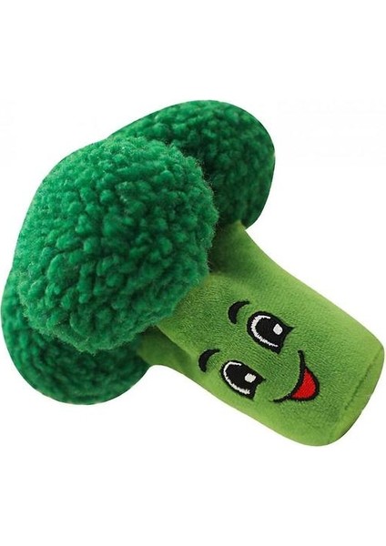 Köpek Gıcırtılı Oyuncaklar, Meyve ve Sebzeler Peluş Çiğneme Yumuşak Bebek Paketi (Brokoli) (Yurt Dışından)