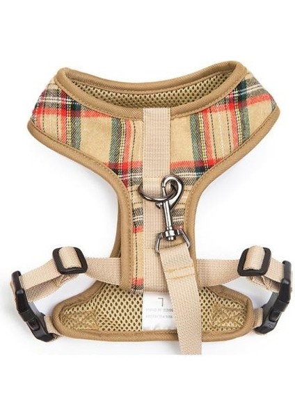 Pet Malzemeleri Tasma Set Köpek Koşum Köpek Yelek Pet Tasma Polyester Brace Göğüs Kayışı Toka Tasarım Büstü Boyutunu Ayarlayabilir | Koşumlar (Haki) (Yurt Dışından)