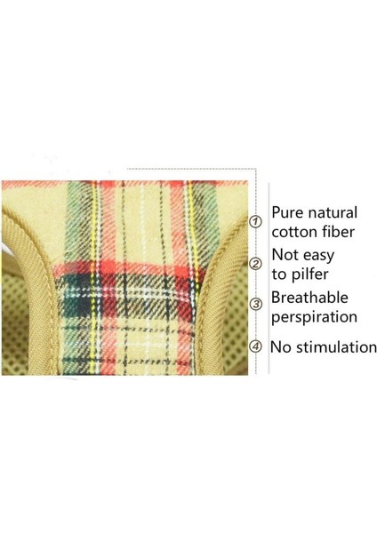 Pet Malzemeleri Tasma Set Köpek Koşum Köpek Yelek Pet Tasma Polyester Brace Göğüs Kayışı Toka Tasarım Büstü Boyutunu Ayarlayabilir | Koşumlar (Haki) (Yurt Dışından)