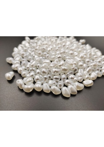 Yamuk Inci Formsuz Inci Beyaz 200 Adet (6*9 Mm)