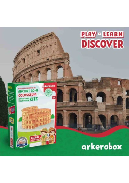 Arkerobox Koleksiyon - Antik Roma Kolezyum Eğitici Kazı Seti