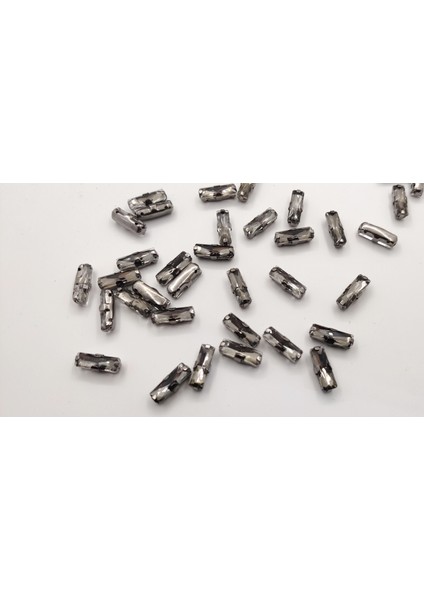 5X15 (1.5cm) Kasalı Dikme Baget Cam Taş Gri/füme 10 Adet