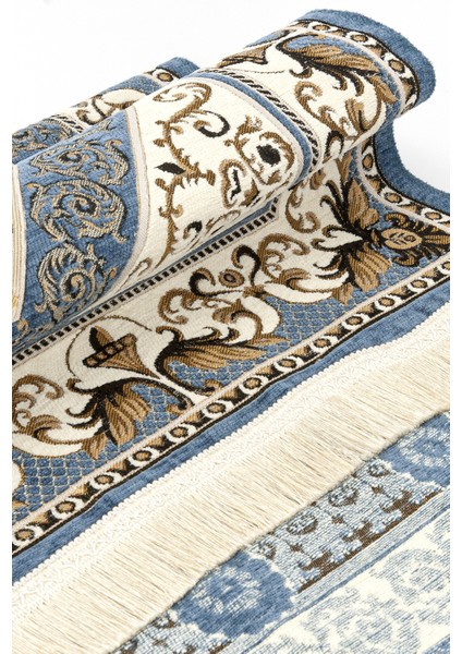 Desenli Şönil Seccade - Mavi Renk fiyatları