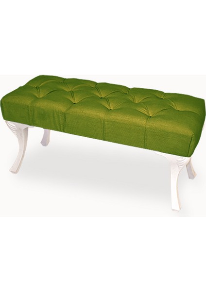Bench Puf Kapitoneli Yeşil