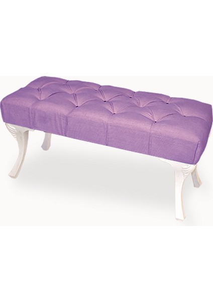 Bench Puf Kapitoneli Lila