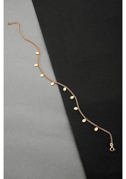 Pullu 925 Ayar Gümüş Rose Halhal - H007001 modelleri